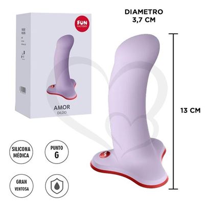 Amor dildo con sopapa ideal para arnes